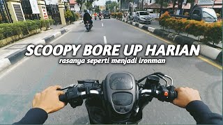 Test ride 'smooky' Scoopy bore up harian