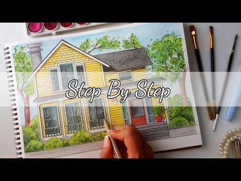 how-to-draw-a-house-01-|architecture-sketching-|-step-by-step