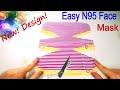 Very Easy N95 Face Mask😷New Style Diy Breathable Mask Sewing Tutorial | How to Make Mask Making Idea