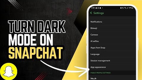 Turn On Dark Mode on Snapchat 2024 : Easy Steps