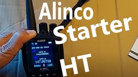 Alinco DJ-MD5: Initial Setup Explained