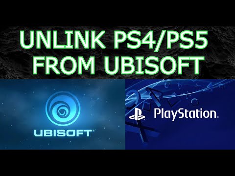 How to UNLINK PS4 PS5 from Ubisoft, playstation 4 - 5, psn