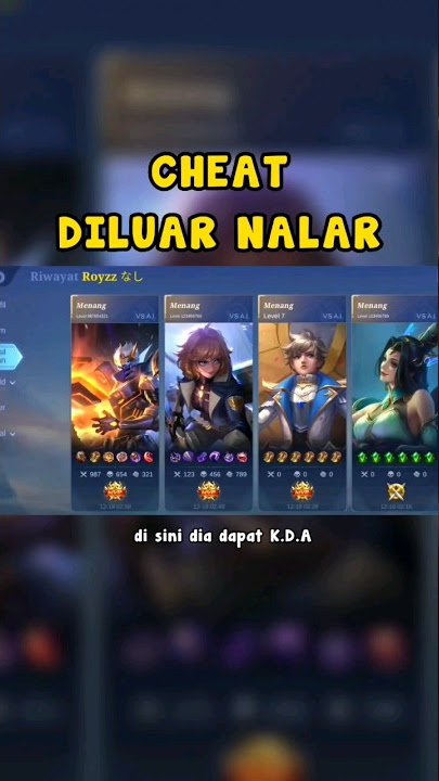 CHEATER PALING GILAA DI MOBILE LEGENDS !!😰😱