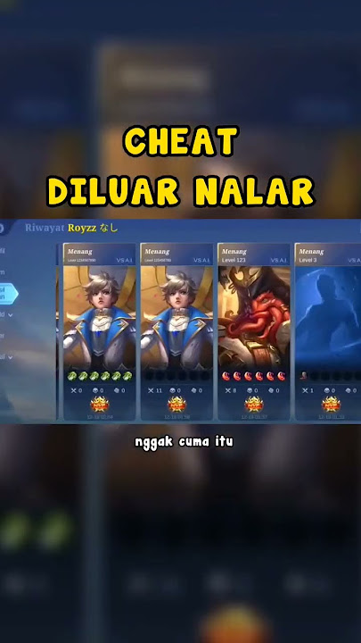 CHEATER PALING GILAA DI MOBILE LEGENDS !!😰😱