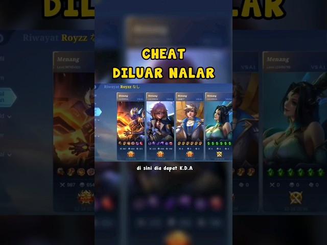 CHEATER PALING GILAA DI MOBILE LEGENDS !!😰😱 class=