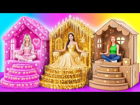 One Colored House Rich vs Broke vs Giga Rich | Funny Moments by Super Hyper DO