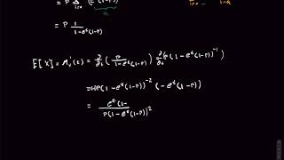 Exercise 18, Ch 6 (Geometric moment generating function)