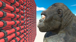 Download Lagu King Kong vs Epic TNT Wall - Animal Revolt Battle Simulator MP3