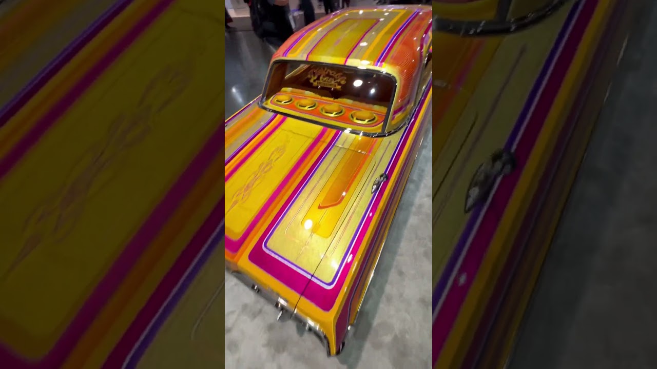HOUSE OF COLOR BOOTH SEMA 2023 CHEVY IMPALA LOWRIDER