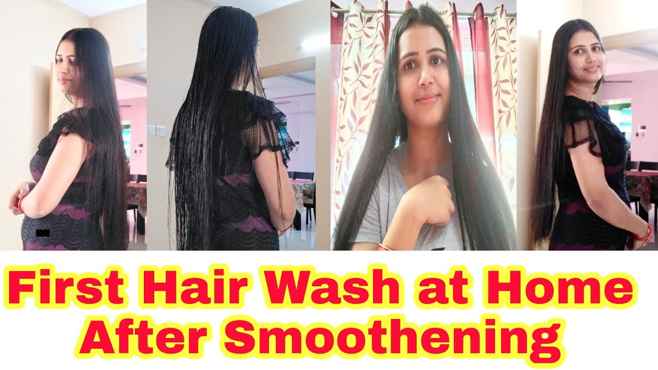 First Hair Wash at Home after Hair Smoothening | Permanent Hair Strengthening | Khushbu Tiwari