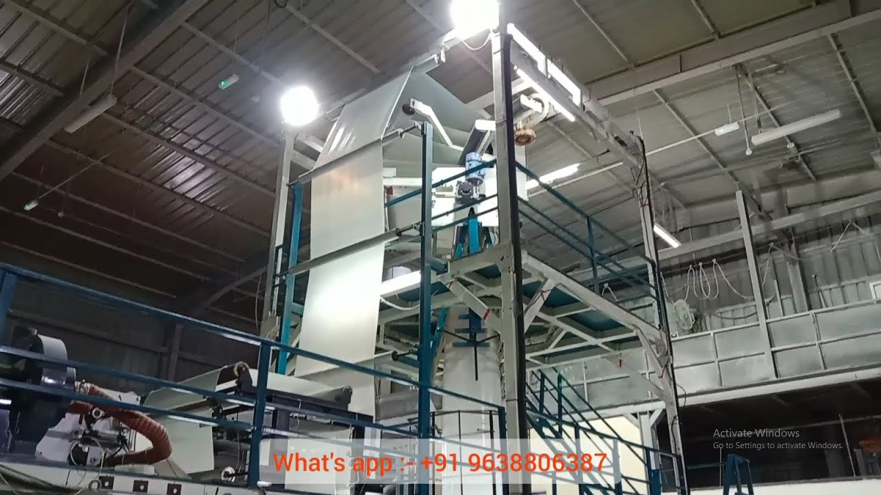 ABA Blown Film Machine (Two Extruder Three Layer Die) Liner/Garbage Bag Making Machine-OM EXTRUSION