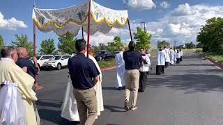 Corpus Christi Procession at St. Mark Catholic Church Highlands Ranch, CO on Saturday, June 5, 2021