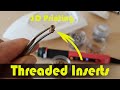 How to threaded inserts in 3d printed parts