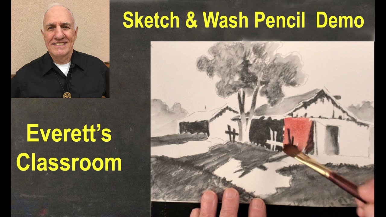 Sketch & Wash Pencil Demo - YouTube