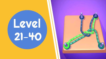 Go Knots 3D Gameplay Walkthrough | Go Knots 3d Gameplay Level 21-40 | Top Gamespot Zone