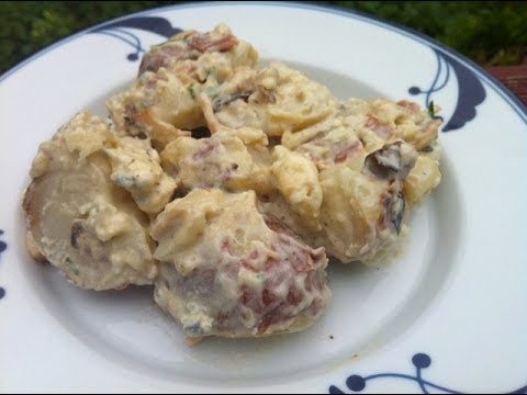 Best Potato Salad Recipe - Grilled With Bacon and Blue Cheese