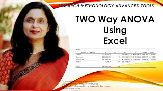Two Way ANOVA Using Excel (ANOVA)(two way anova)(excel)(Excel)(interaction)(independent variable)