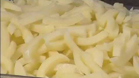 Hobart FP250 5/16" Julienne Plate Cutting Potatoes