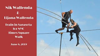 Nik Wallenda And Lijana Wallenda Walk High - Wire In Sarasota, June 8, 2019