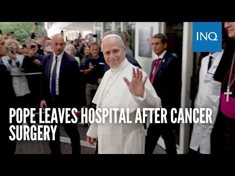 Pope leaves hospital after cancer surgery