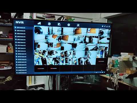 เปิดไฟกล้อง IP Hikvision ColorVU พร้อมกัน 29ตัว โดยนัดหมาย