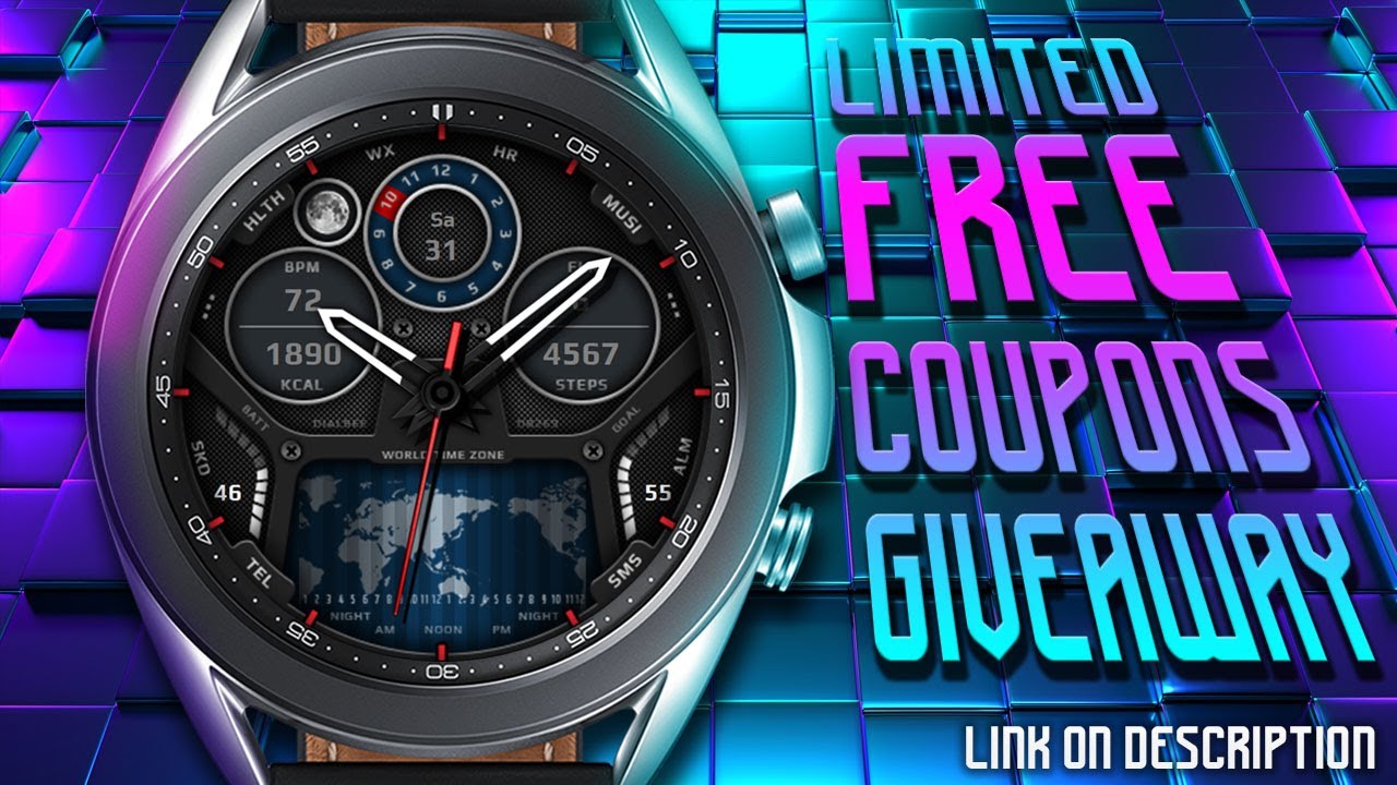 World Time 13 | Limited Coupon Giveaway! | Samsung Galaxy Watch/2/3/Active/2 | Watch Face by DialBee