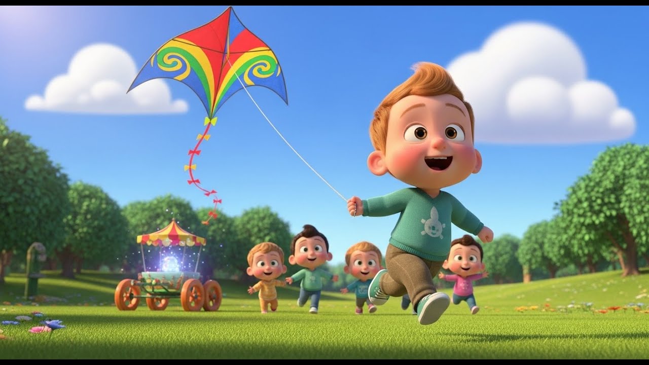 Flying Kites in the Park 🪁🎶 Fun Outdoor Song for Kids | Toddler Adventure Play