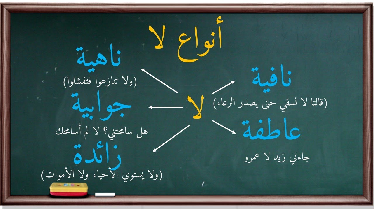 أنواع لا | موسوعة الأدوات والحروف |5|