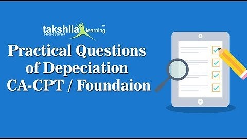 CA CPT / CA Foundation Depreciation Accounting Lectures - CA Online Classes in Pendrive