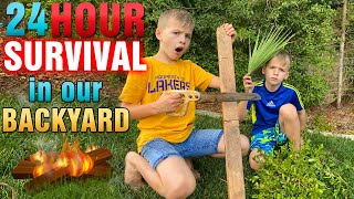 24 Hours - Survive in the Back Yard Alone!