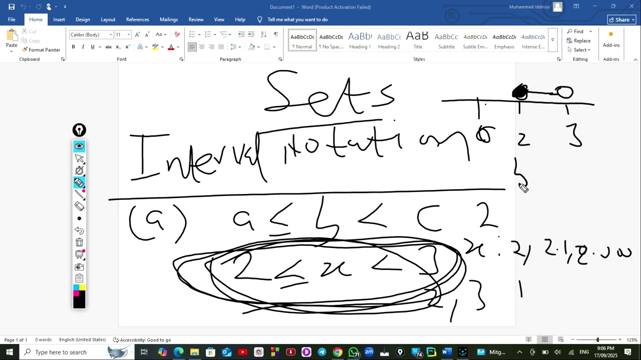 Sets Interval Notation Part_1