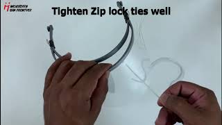 DIY Reusable Face shield kit assembly video