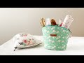 Wide Open Basket Pouch | Zippered wide open pouch | Storage with zipper | Easy sewing gift idea