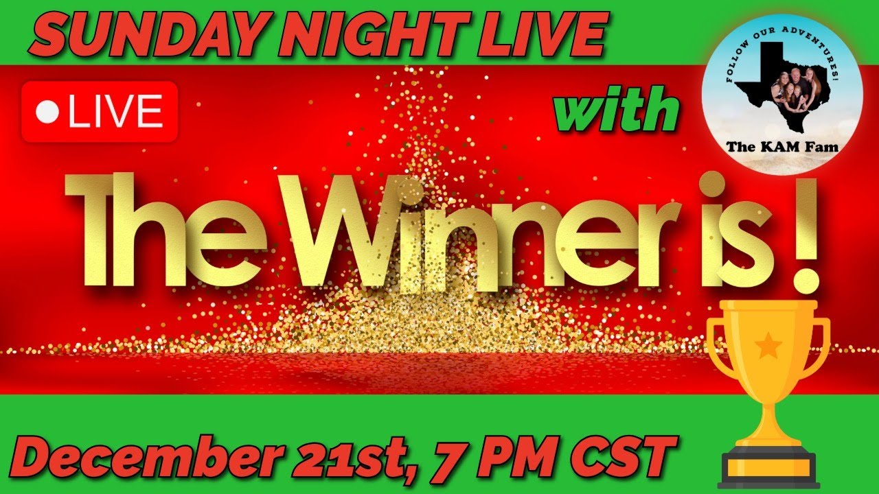 ULTIMATE CHRISTMAS LIGHT BATTLE WINNERS | SUNDAY NIGHT LIVE WITH THE KAM FAM
