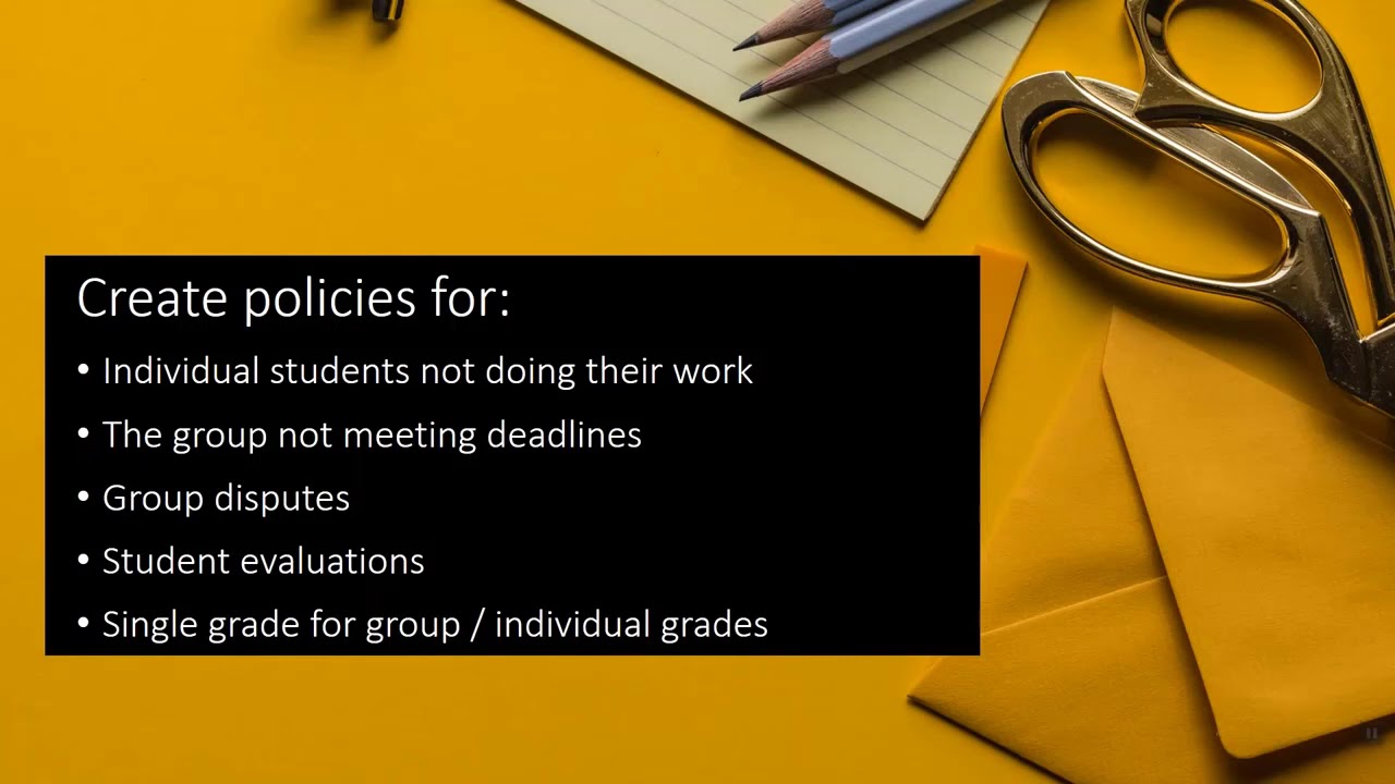 Some Suggestions on Online Group Assignments - YouTube