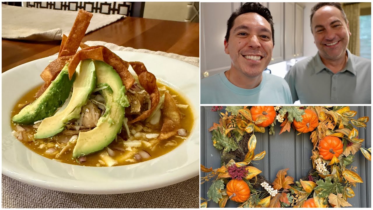 Сезон супов начинается! 🍲 Куриный суп-тортилья + Осенний коктейль Стива | Домашний видеоблог