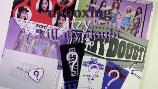 *:📗распаковка альбома itzy kill my doubt|unboxing kpop album🫐⋆·˚ ༘