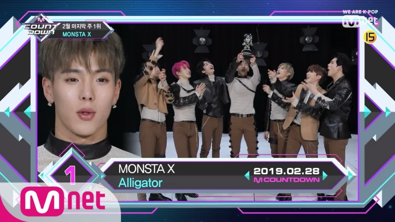 Top in 4th of February, 'MONSTA X' with 'Alligator', Encore