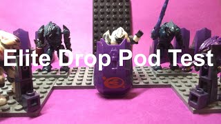 Covenant Elite Drop Pod Mega Construx Stop Motion Test (With bonus blooper reel)