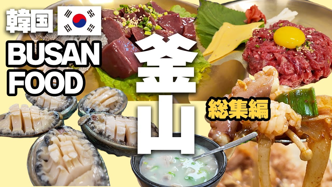 【釜山Vlog】韓国グルメ旅DAY1〜3｜チャガルチ市場・冷麺・ユッケ・夜の広安里を堪能！