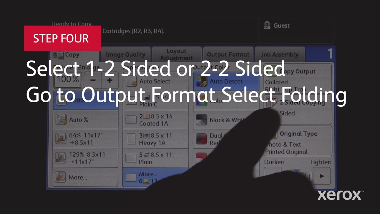 Xerox C60 C70 C9065 and C9070 How to make Booklets Pre made