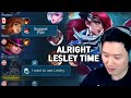 Picked Lesley but play against a Gosu member | Mobile Legends