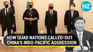 QUAD Meet: India calls out 'expansionist' China; Bats for open and free Indo-Pacific