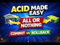Transaction & ACID Properties | COMMIT, ROLLBACK Explained (DBMS Important) 🔥
