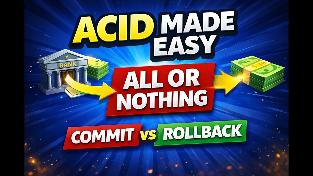 Transaction & ACID Properties | COMMIT, ROLLBACK Explained (DBMS ...