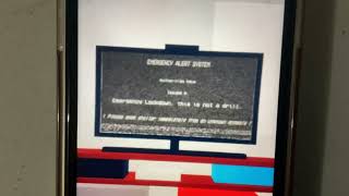 Emergency Alert System Turn On and Turn Off TV Carl the NPC is midnight for 12:00 AM￼