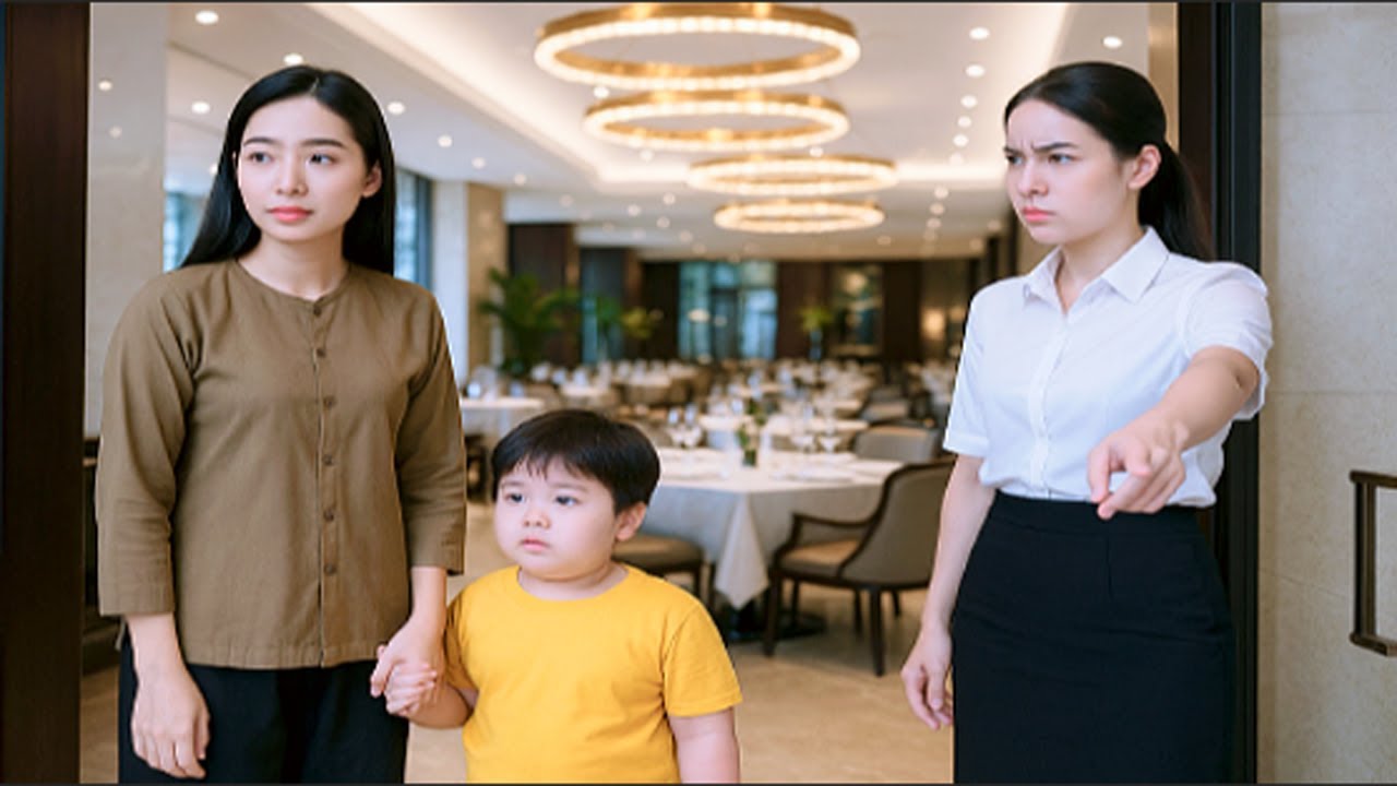 Cô Gái Giả Nghèo Dắt Con Vào Nhà Hàng Bị Ngăn Cản – Khi Tỷ Phú Xuất Hiện Ai Cũng Rơi Lệ