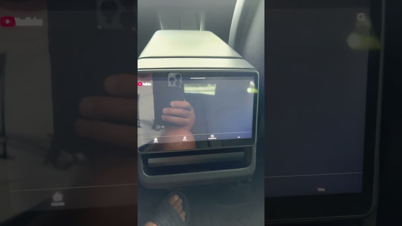 Rear screen capabilities of the new model 3/Y 