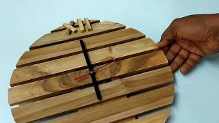 How To Make Wooden Wall Clock || Amazing Wooden Wall Clock Ideas || DIY Wall Clock Making