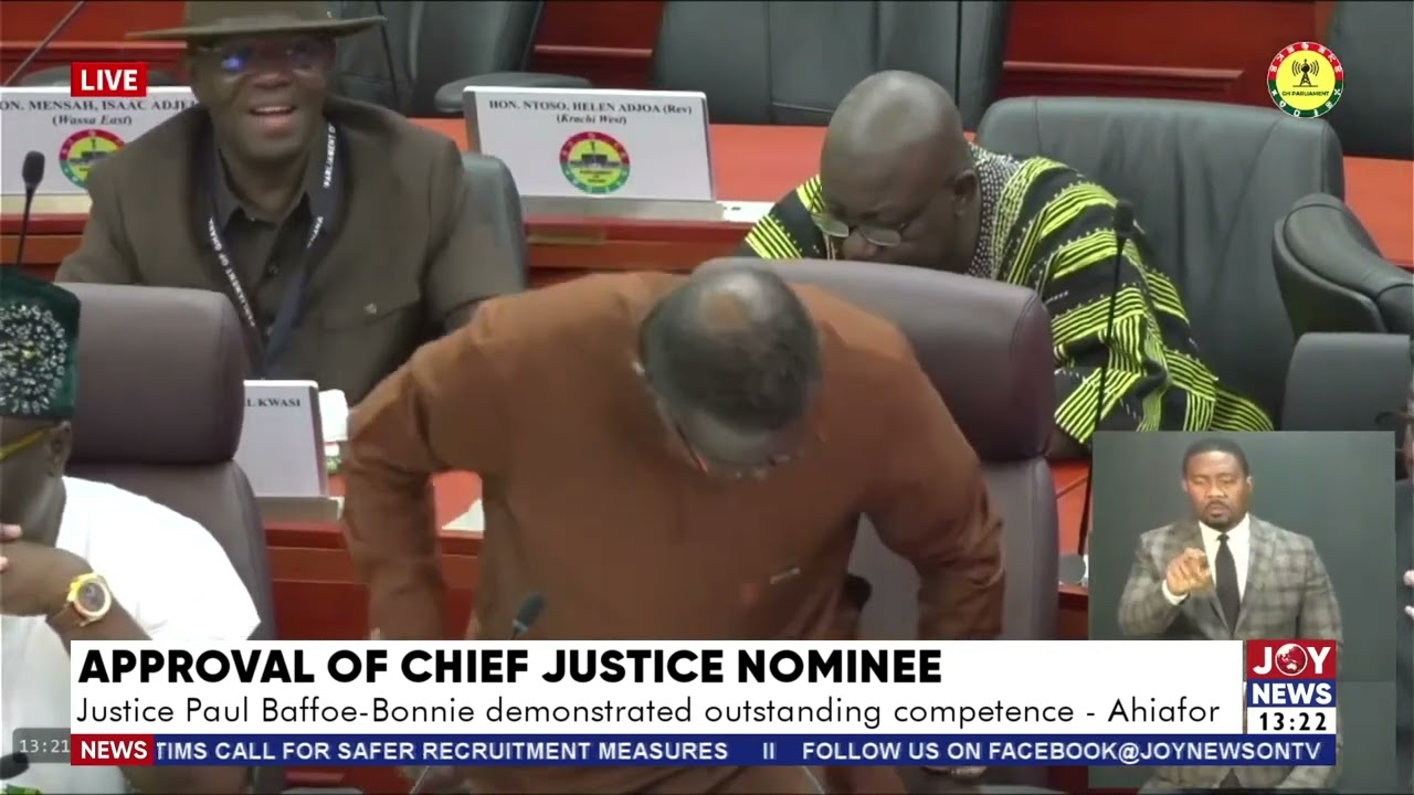 George Ricketts-Hagan urges parliament to approve the nomination of Justice Paul Baffoe-Bonnie.